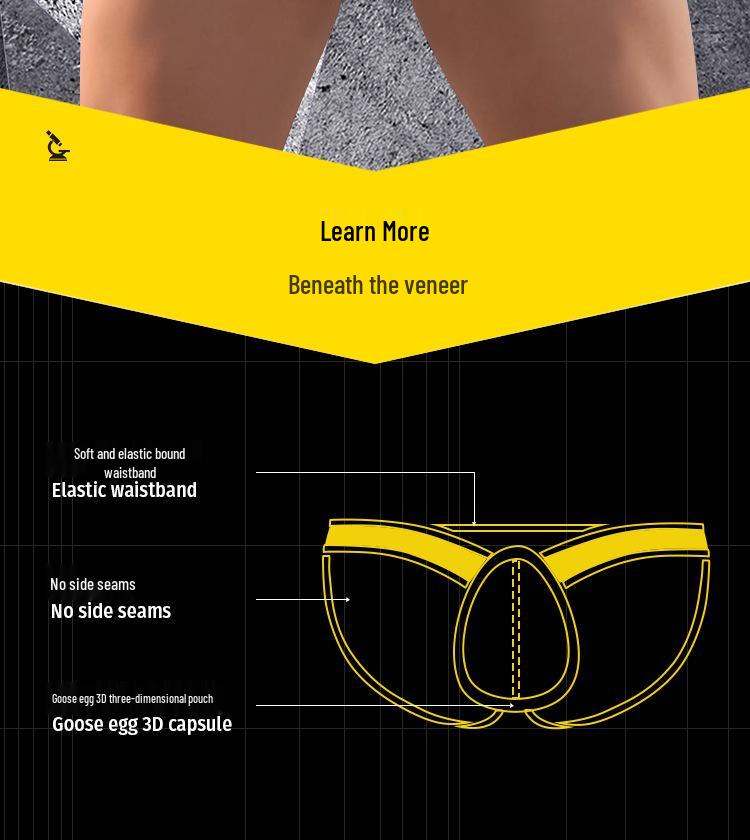 ADANNU Мужское дышащее бикини спортивное с низкой посадкой