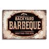 Ретро жестяная табличка Hisun DADS BBQ Металлические жестяные знаки Декоративная табличка Настенный декор для зоны барбекю Бара Паба Кухни Вечеринки Винтажная металлическая пластина