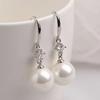 Sterling Silver S925 Pearl Earrings Korean Style Elegant Retro Affordable Luxury Ear Hook Accessories