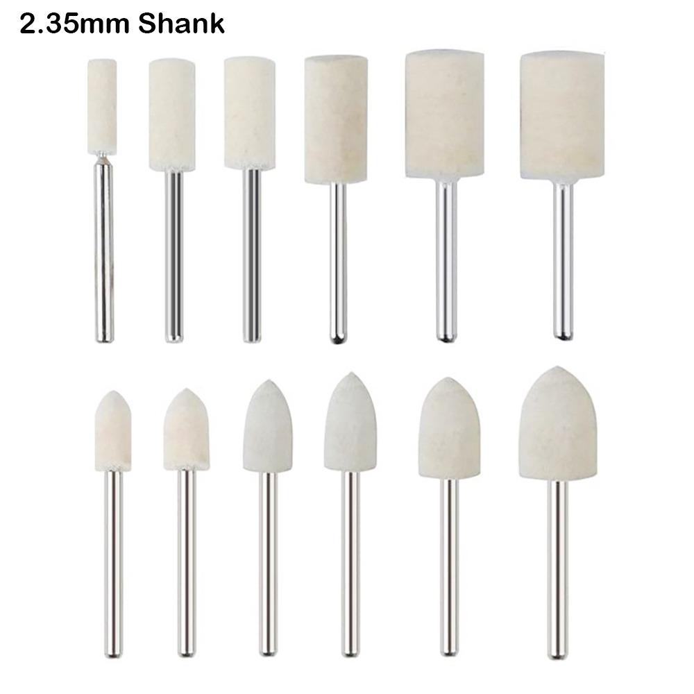 Watch Polishing 2.35/3mm Shank Wool Felt Polishing Cashmere Multiple Sizes Polishing Wheel Cashmere Polishing For Dremel