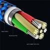1M 3 In 1 Magnetic Cable For iPhone X Samsung Lighting Nylon Braided Micro USB Type C Magnet Cable