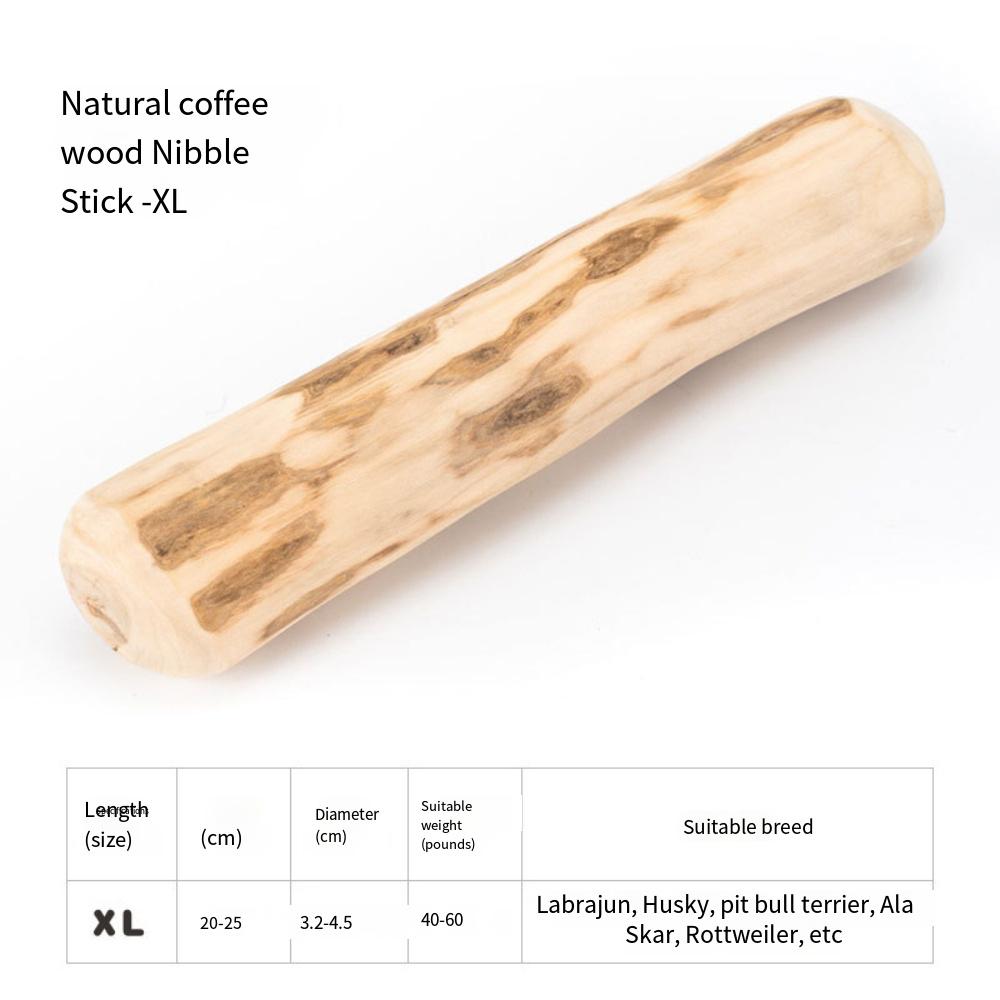 FZCSPEED Coffee Wooden Dog Chew Toy Dog Wooden Chew Stick for Tooth Pressure Relief Pet Toys 1