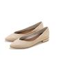 Pumps for [Sest] Japanese-made V-cut Low-heel Pointed-toe Women, 22.5 Cm, Beige, ttkp102-BGPU-225