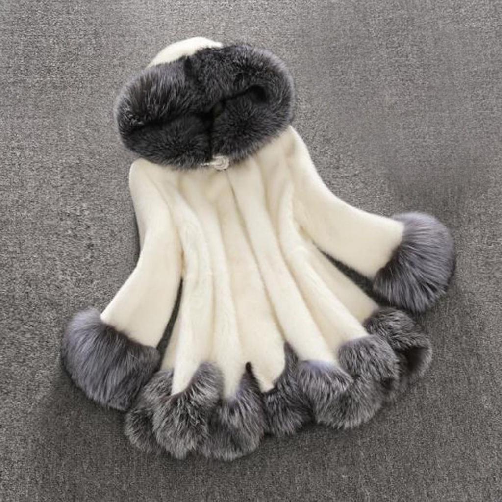 Женское повседневное пальто, модное длинное имитационное пальто сплошного цвета с воротником