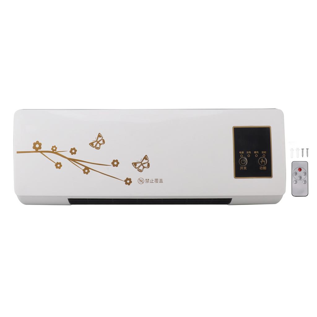 Wall Mounted Air Conditioner with Timer Remote Control Portable Mini Electric Cooling and Heating