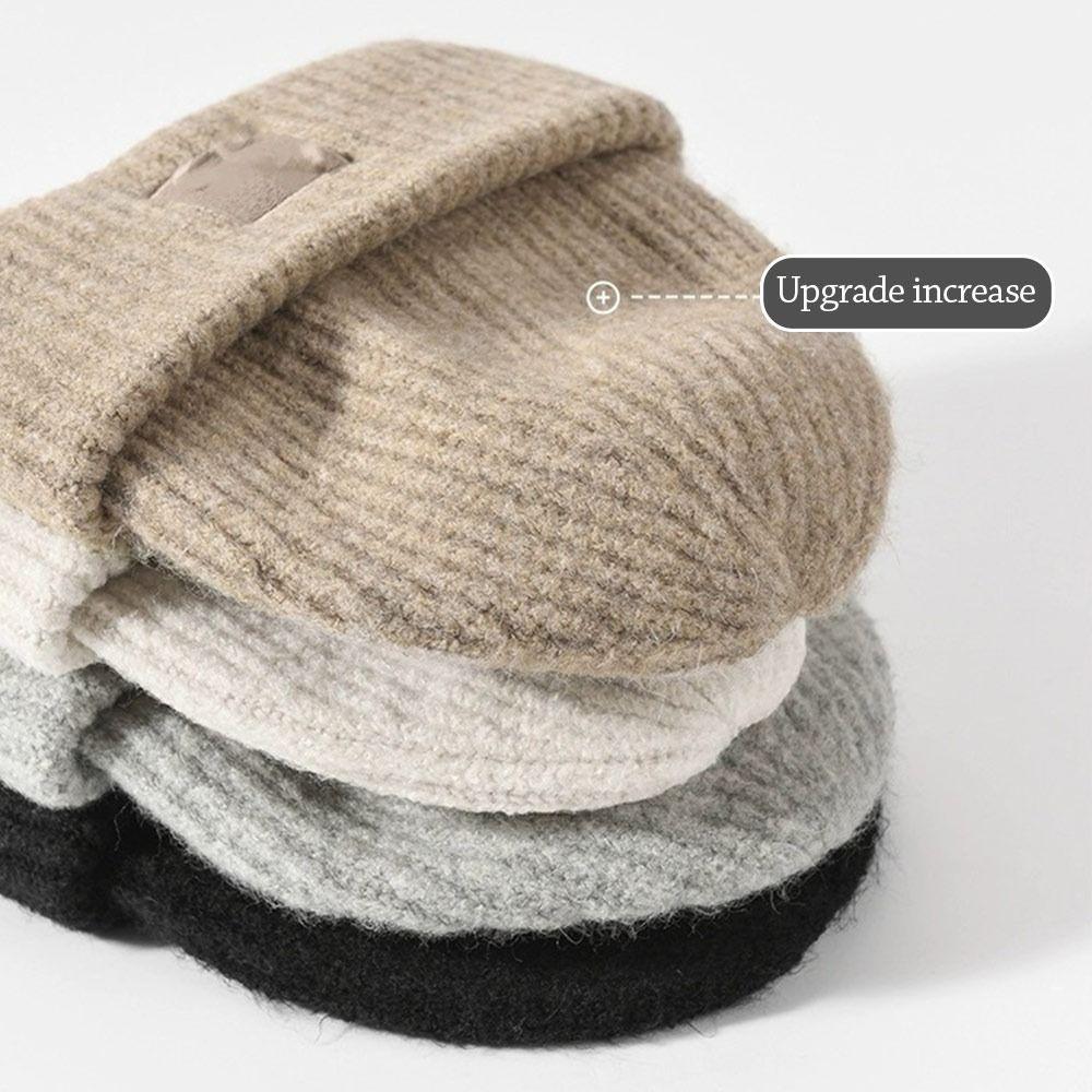 Windproof Beanies Knitted Ear Warmer Cap Casual Hip-hop Bonnet  Women