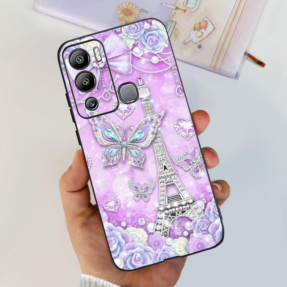 For Infinix Hot 12i Case Hot 12 12Play Cute Fashion Soft Silicone Back Cover For Infinix Hot12 Hot 12 Play NFC Phone Bumper Etui