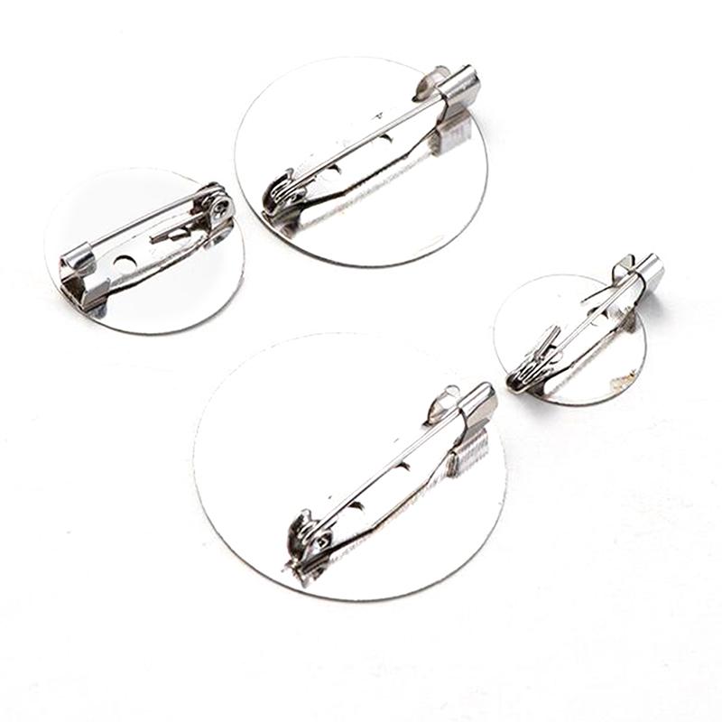 10Pcs Safety Brooch Catch Bar Locking Pins Back Base Jewelry Findings Diy Craft