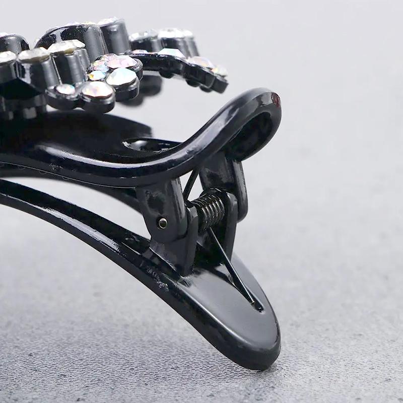 1 шт. Заколки-крабы для волос, Заколки для волос, Шпилька, Женский зажим для волос, Модный зажим-уточка, Пластик, Стразы