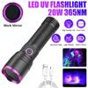 Professional 365nm UV Flashlight Type C Rechargeable Filtered LED Ultraviolet Detection Torch Pet Pee Urine, Rocks Gem Money Detector
