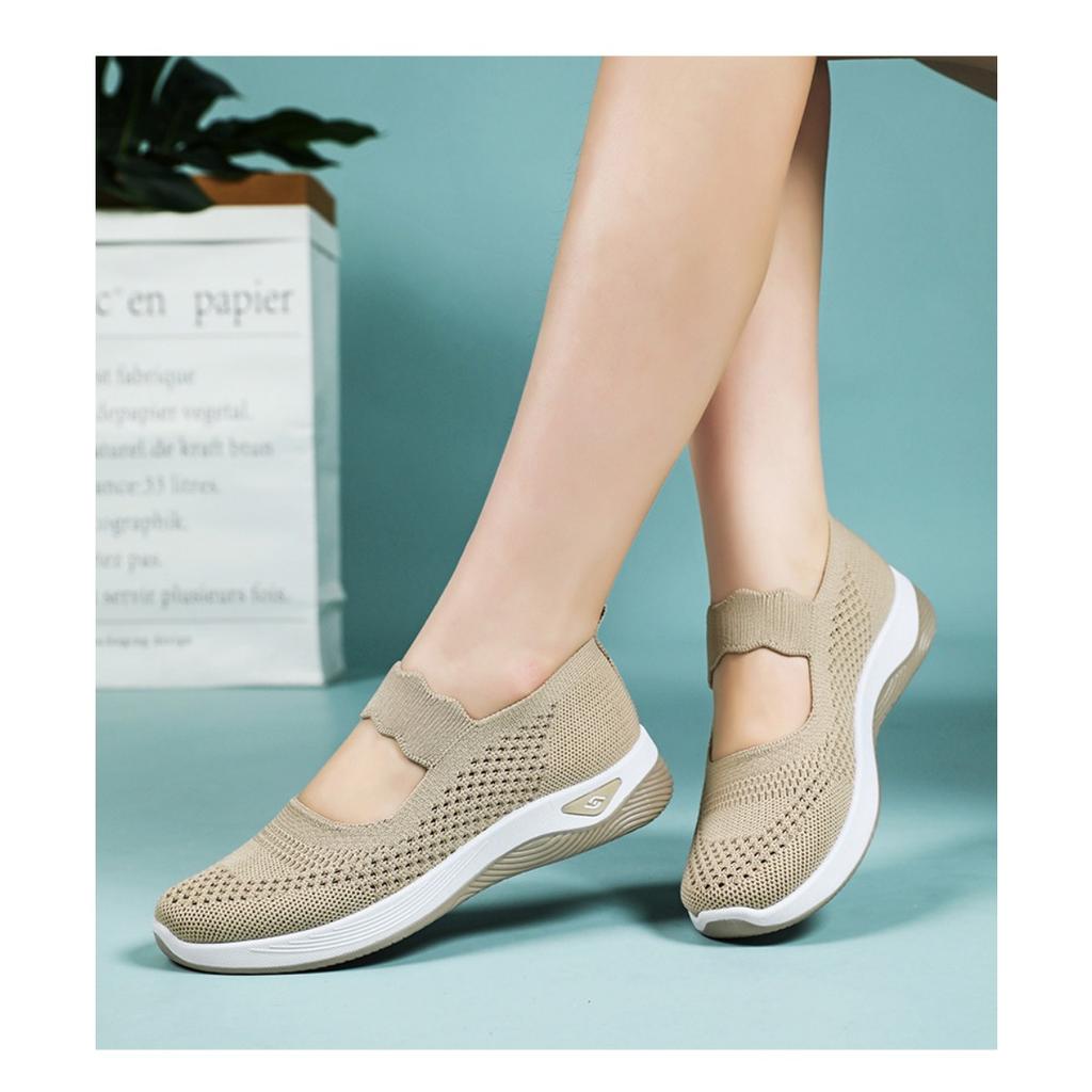 Женская обувь летом, легкие прогулочные туфли из ткани