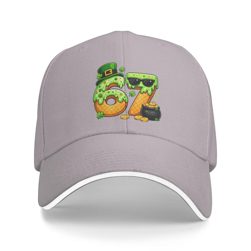 Summer Boys St Patricks Day 6 7 Six Seven 67 Shamrock Baseball Cap Running Hippie Streetwear Print Trucker Hat Baseball Caps