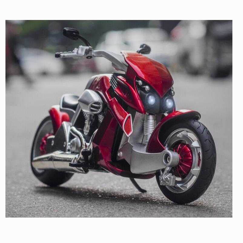 1:12 Scale Tyrannosaurus Rex V-REX Alloy Racing Motorcycles Model, with Simulation Street Motorcycle Model Collection