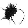 1900S Flapper Feathered Flower Headband For Carnival Party Antique Hair Decoration With Soft Band for Music Festival
