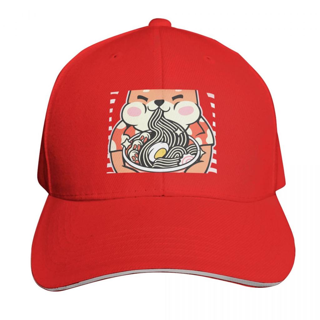 Shiba noodles Baseball Cap Kids Hat Hood Snapback Cap Christmas Hat Caps Women Unisexs