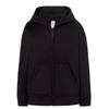 Children's Black Hooded Zip-up Jacket - - Black