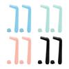 2 Pcs Hiccup Straw Small Hole Flat Mouth Reusable Stop Hiccups Straw for Adults Kids