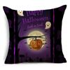 Ins популярный фиолетовый Хэллоуин ночь кладбище тыквы льняная наволочка декоративная наволочка для дивана гостиная вечеринка