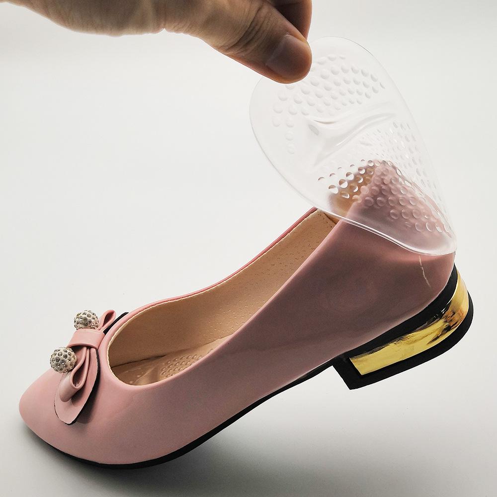 Силиконовые подушечки для поддержки свода стопы и передней части стопы - Прозрачные, Амортизирующие, Противоскользящие, Износостойкие, Утолщенные полустельки