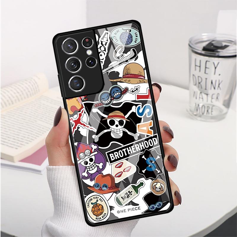 Чехол для Samsung Galaxy S25 S24 Ultra S21 S22 S20 FE S9 S23 Plus S8 Note 10 20 8 9 S10 Чехол для телефона OneS P-ieceS Логотип ZoroS