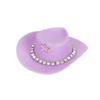 MAX-66~ 4 Pcs Miniature Plastic Doll Hat Western Cowboy Hat Cowgirl Hat For Dolls Decoration Accessories