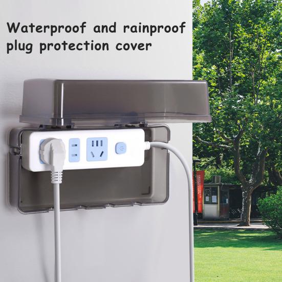 Outdoor Waterproof Power Strip Box Rain-proof Weather Proof Wall Mount Electrical Box
