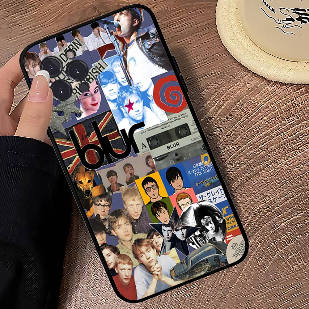 Чехол для телефона Rock Band B-Blur для IPhone 16 Pro Max 15 17 Plus 14 13 12 Mini 11 Черный Чехол