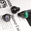 Black Onyx Men's Punk Fashion Hand Accessories Street Hip Hop Cat's Eye Ring