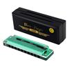 East Top Harmonica Blues Harmonica 10 Hole Harmonica C Key 10 Holes 20 Tones Brass Cover Canvas Case Clean Cloth Expert Diatonic Harmonica