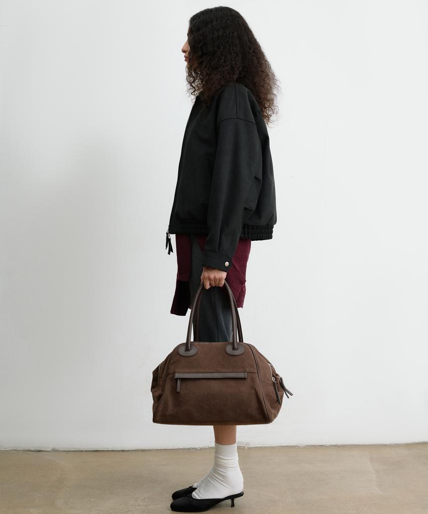 Christine Project Two Zipper Bag Suede Original(Brownie)