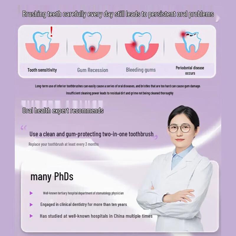 Shuke Orthodontic Soft Toothbrush with Interdental Brush