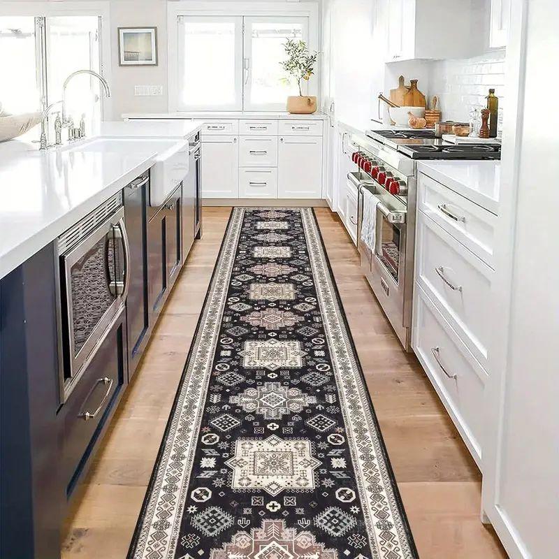 Ковровая дорожка для прихожей, противоскользящая полоса, ковер для гостиной, входной коврик, винтажный коридор, кухонный коврик, домашний декор