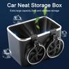 Аксессуары для заднего ряда автомобиля Универсальный автомобильный органайзер 3-складной Подстаканник Коробка для салфеток Решение для хранения для заднего ряда Многофункциональный