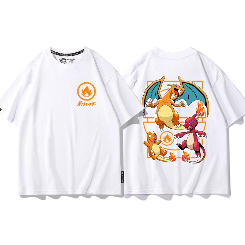 Детская футболка с принтом Pokemon, подходит как для мальчиков, так и для девочек, на лето, серия Genki Mewtwo, Pokemon, с коротким рукавом