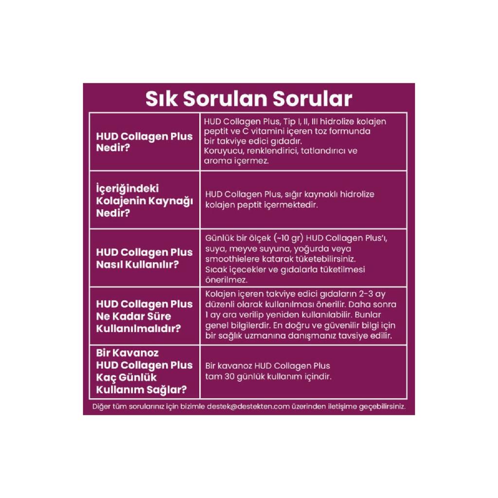 Collagen Plus Powder Vitamin C - 300 Gr - Type 1 -type 2 -byp 3