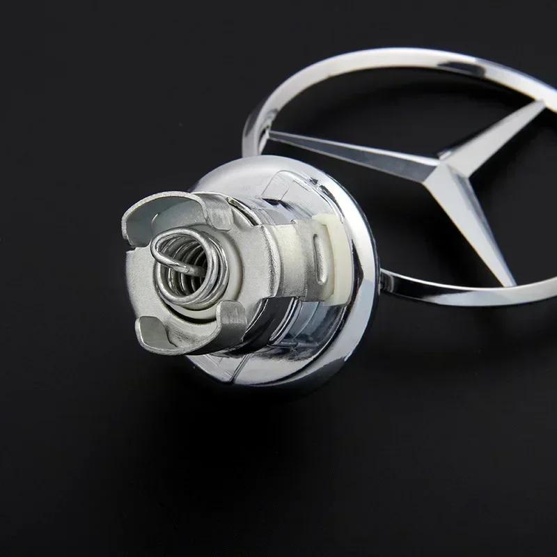 Zinc Alloy for Mercedes Benz C180 C200 C200 W204 W210 W220 W212 Car Front Hood Emblem Bonnet Label 3D High Quality Accessories IW2
