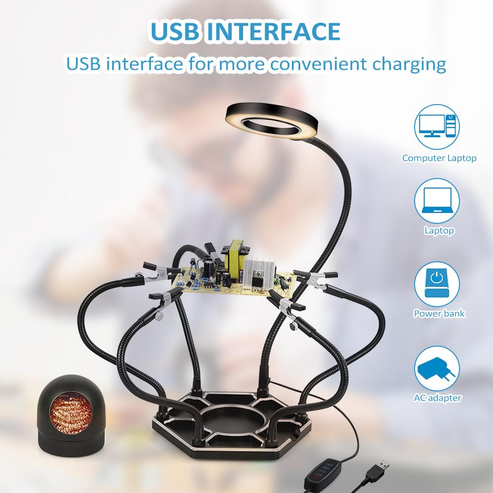 Паяльная станция Helping Hands, паяльная станция FiveClaw, паяльный инструмент Third Hand с