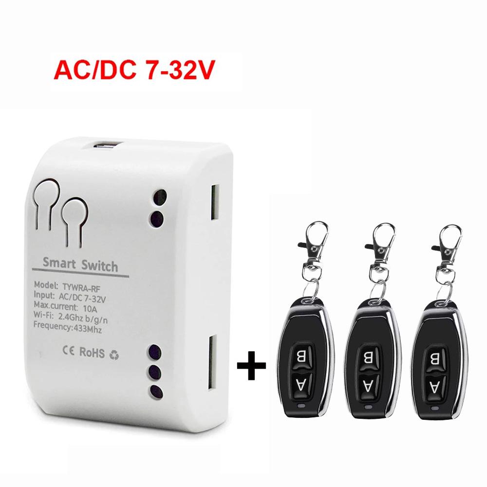 Граффити Умный WiFi выключатель Tuya: Одноканальный релейный модуль с мгновенным, самоблокирующимся и взаимоблокирующим дистанционным управлением