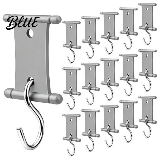 Easy Install Awning Clips 1/16Pcs RV Hook for Lights Light Holder Clothing Lights Drying Hanger Plastic Metal S-Shaped Hook Accessory