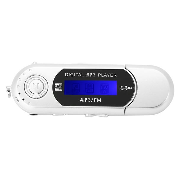 USB MP3 цифровой музыкальный плеер портативное беспроводное устройство версия с разъемом + кабель для наушников серебристый.