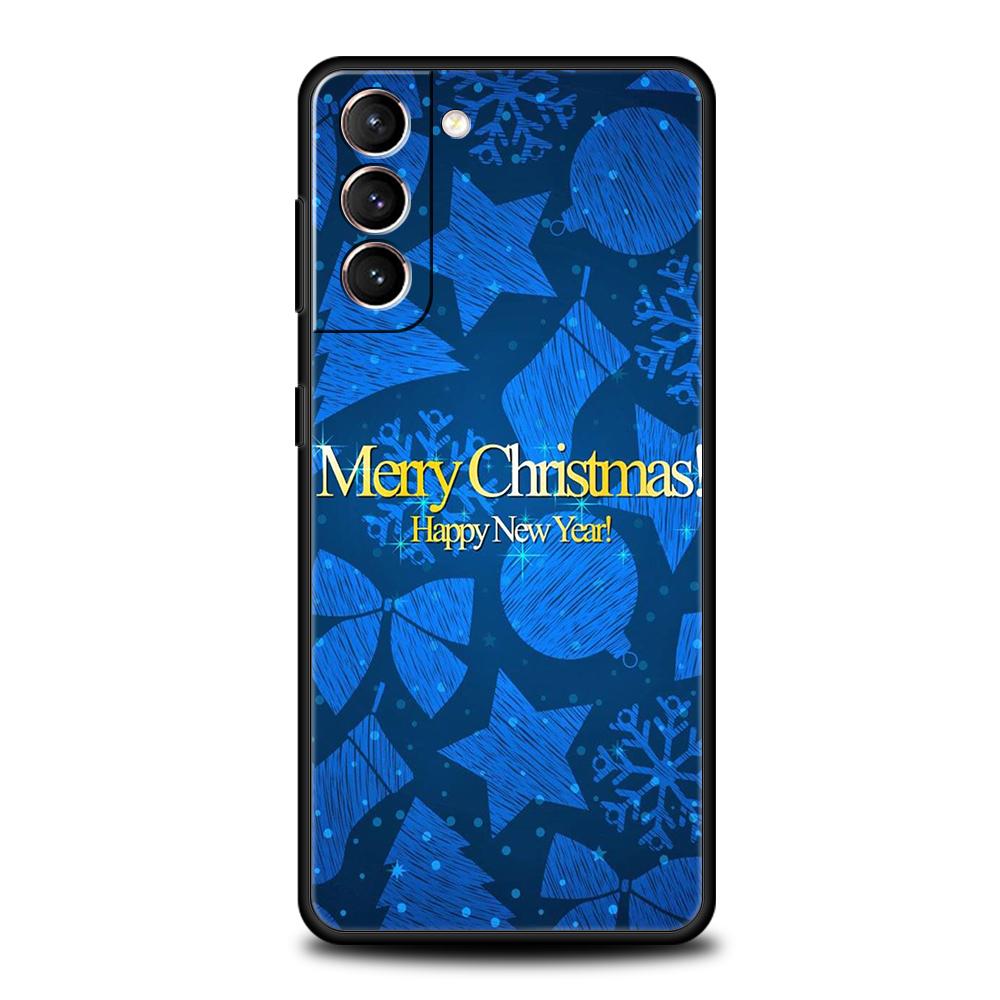 Зимний чехол Merry Christmas для Samsung Galaxy S24 S23 S22 S20 S21 FE Ultra S24 S23 S10 S10E S9 S8 Plus 5G Чехол-сумка для телефона