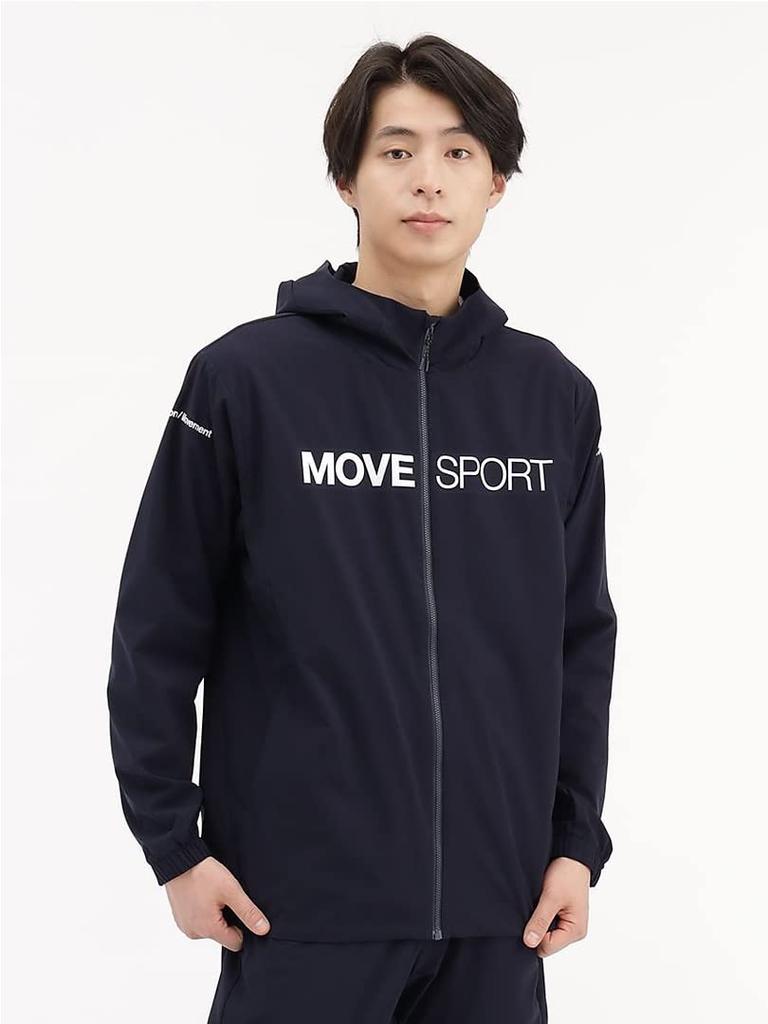 DESENTE AIRY TRANSFER Light Lip Full Zip Hoodie BK L