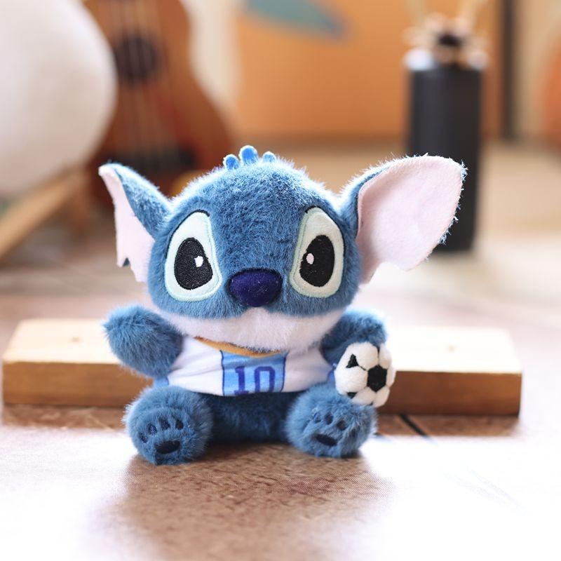 Stitch Cartoon Plush Doll With Durable Fabric For School Bags And Car Accessories