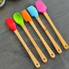 5 Pieces Mini Bamboo Spatula Set Colorful 23x3.5 Cm High Quality