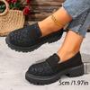 Women's Winter Furry Slip-Resistant Platform Sneakers/Boots - Thick Platform Height Increase