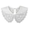 White False Collar Detachable Fake Collar Lace Hollow Out Trim Embroidery Neckline Removable Adults Kids Clothes Accessories