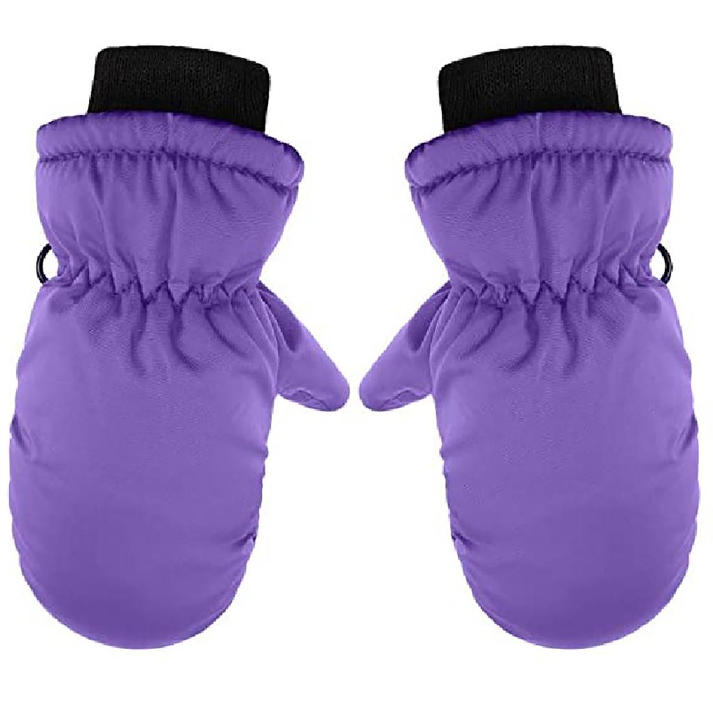 Thick Warm Children Ski Gloves 2-5Year Boys Girls Plush Mittens Windproof Waterproof Outdoor Baby Hand Covers Winter Kids Glove