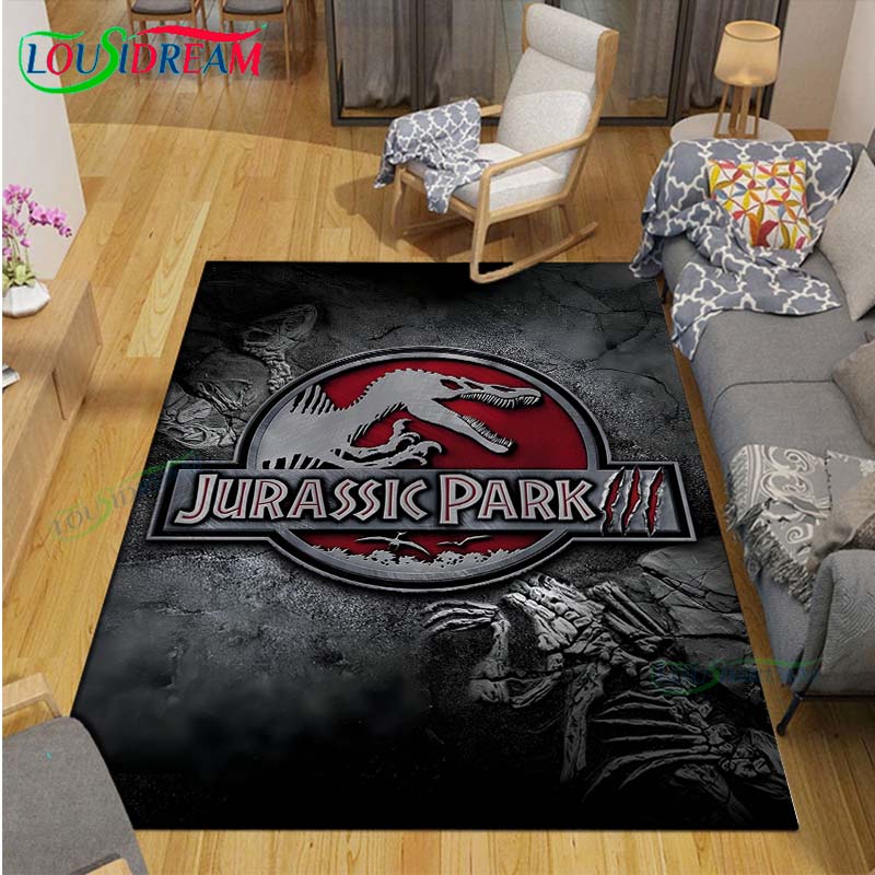 Ковер с динозаврами J-Jurassic Park Декор комнаты Напольные коврики Спальня Коврик для йоги Фотозона Ковер для гостиной Подарок на день рождения Наружный ковер