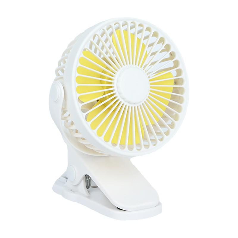 Ultra-Quiet USB Rechargeable 4-inch Clip Fan - Long Battery Life, Perfect for Desktop & Summer Use