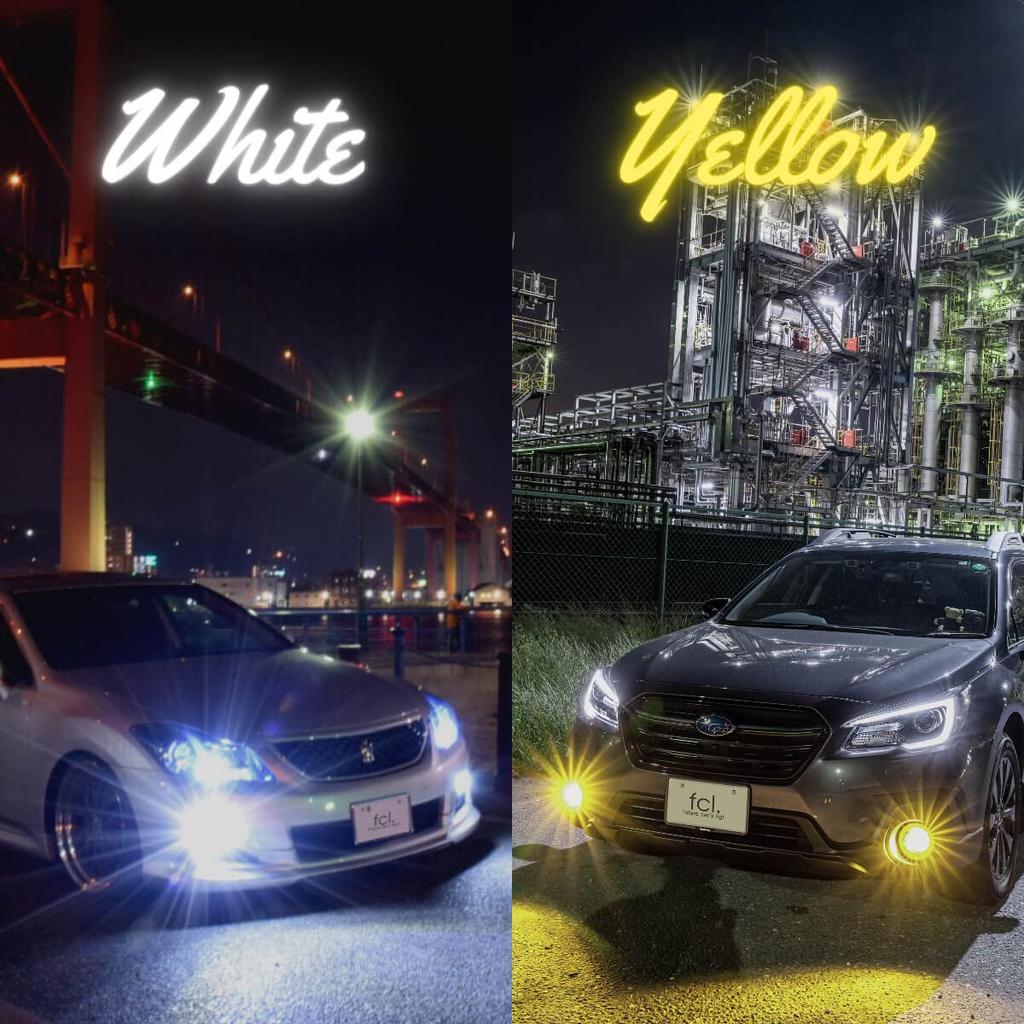 LED Fog Vehicle Inspection Genuine Light Long Set of 2 and 6500K Fcl. Lamps, Compliant, Distribution, Life, 12V/24V Compatible, (Left Right), H8, H11,